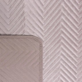 Dekorstudio Zamatový prehoz na posteľ SOFIA v púdrovoružovej farbe Rozmer prehozu (šírka x dĺžka): 200x220cm
