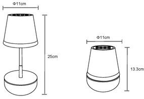 Globo 36638W - LED Solárna lampa 10xLED/0,06W/3V IP44 biela