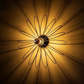 Čierne nástenné svietidlo Hemdem – Opviq lights