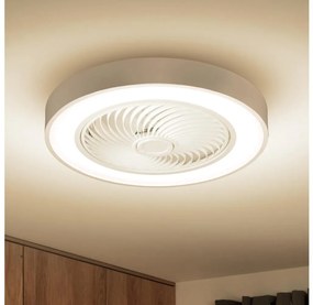 Brilagi-LED Stmievateľné svietidlo s ventilátorom LED/30W/230V 3000-6500K bílá+DO BG1618