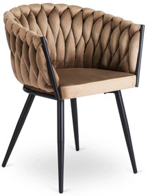 PROXIMA.store - Čalúnená jedálenska stolička ELENA FARBA: sivá