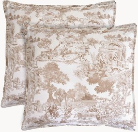 Bavlnené perkálové obliečky na vankúš Toile, 2 ks