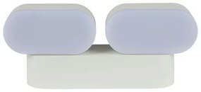 LED Vonkajšie flexibilné nástenné svietidlo 2xLED/12W/230V IP65 šedá