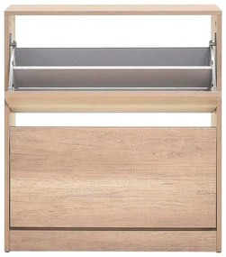 Skrinka na topánky 84x73 cm hnedá