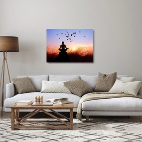 Sklenený obraz - Meditácia (70x50 cm)