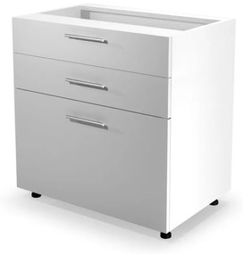 VENTO DS3-80/82 lower cabinet with drawers, color: white/white