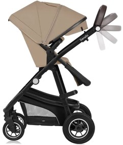 Lionelo - Kombinovaný kočík 3v1 BIANKA béžovo-pieskový