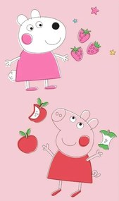 Detský uteráčik Prasiatko Pepina a Ovečka Zuzka 30x50 cm
