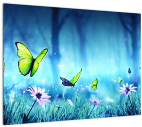 Obraz - Mystická lesná čistina (70x50 cm)