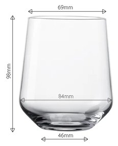Poháre Tumbler 350 ml set 4 ks - Century Glas Lunasol META Glass - 322170