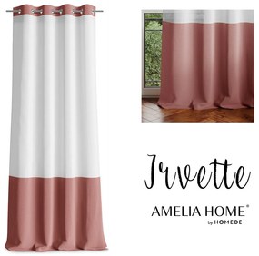 Záclona AmeliaHome Irvette hnedá