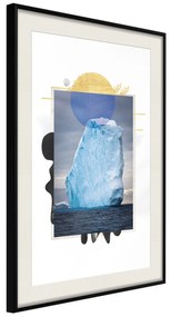 Artgeist Plagát - Iceberg [Poster] Veľkosť: 40x60, Verzia: Čierny rám s passe-partout