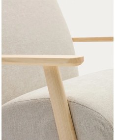 Béžové/krémové ženilkové kreslo Meghan – Kave Home