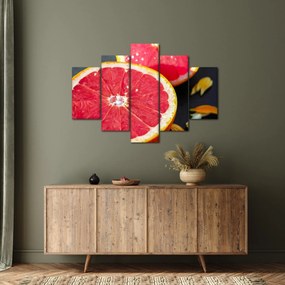 Obraz rozkrojených grapefruitov (150x105 cm)