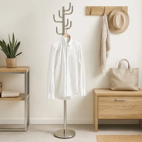 Autronic BONTEC Stojanový vešiak, kov, šedá, 80609-07 Farba: Šedá