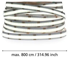 Eglo 900579 -LED Stmievateľný pásik 8m COB STRIPE LED/52,8W/24/230V 2700-6500K+DO