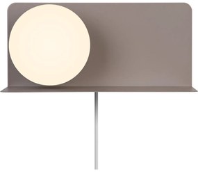 Nordlux - Nástenné svietidlo s poličkou LILIBETH 1xE14/25W/230V hnedá