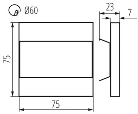 Kanlux 26849 - LED Schodiskové svietidlo TERRA LED/0,8W/12V 3000K