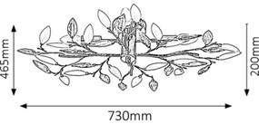 Rabalux 2849 - Stropné svietidlo LILIAN 4xE14/40W/230V