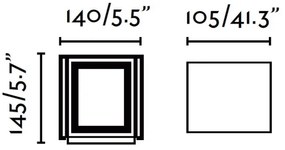 FARO 70637 - LED Vonkajšie nástenné svietidlo OLAN 2xLED/3W/230V IP54