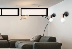 Toolight - kovová nástenná lampa E27 60W 392205, ružové-zlato, OSW-04019