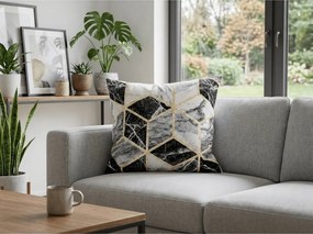 Bavlnená obliečka na vankúš ATHENA POLY 45x45 cm, čierna