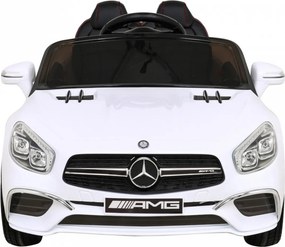 Ramiz Elektrické detské auto Mercedes Benz AMG SL65 S biele + diaľkové ovládanie