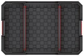 Prepravný box A, 30 cm, prepážky, čierna