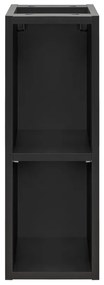 Závěsná umyvadlová skříňka Casad II s deskou a umyvadlem 80 cm černá/dub wotan