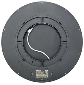 LED stropné svietidlo LED/32W/230V 3000/4000/6500K pr. 40 cm čierna