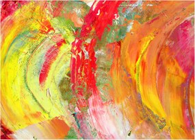 Sklenený obraz abstrakcie - maľba (70x50 cm)