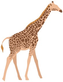 Nálepka na stenu - Žirafa 80x100 cm