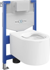 Mexen Fenix XS-F, podomietkový modul a závesné WC Sofia, biela, 6803354XX00