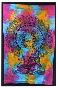 Bavlnená prikrývka na posteľ - Pokojný Buddha (dvojlôžková)