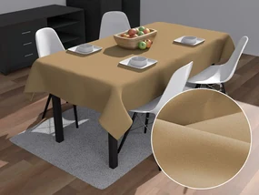 Biante Dekoračný obdĺžnikový obrus Rongo RG-040 Kávový hnedý 140x200 cm