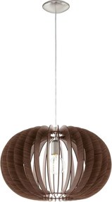 Eglo 95025 - Luster na lanku STELLATO 1xE27/60W/230V hnedá