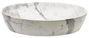 Invena Kafe, umývadlo na dosku 620x420x140 mm, imitácia kameňa-béžová matná, INV-CE-62-721-C