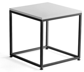 Konferenčný stolík MOOD, 500x500 mm, biela, čierna
