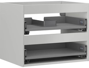 Mexen Box-A, závesná skrinka 60 cm, 2 zásuvky, matná sivá, 91AX0-0600-470-2-62