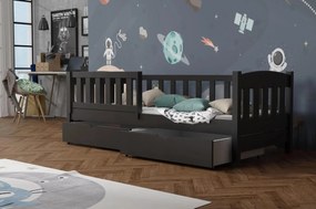 Detská posteľ z masívu borovice BEN so šuplíkmi - 200x90 cm