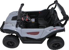 Ramiz Elektrická bugina Gravity pre deti šedá + pohon 4x4 + diaľkové ovládanie