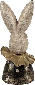 Dekorácia zajac so zlatou patinou - 11*11*23 cm