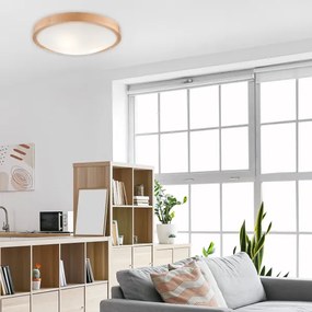 Stropné svietidlo OAK SLIM 3xE27/60W/230V dub ø 47 cm