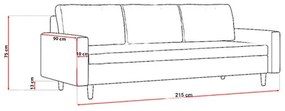 Veľká rozkladacia pohovka ETNA   MODEL 2 Hnedá