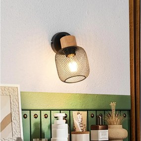 Brilagi - Nástenné bodové svietidlo BASKLITE 1xE27/15W/230V drevo/čierna
