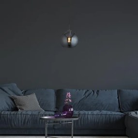 Searchlight 1621SM - Luster na lanku BALL 1xE27/60W/230V strieborná