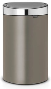 Sivý dotykový oceľový odpadkový kôš 40 l Touch Bin – Brabantia