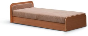 NABBI Pinerolo 80 L jednolôžková posteľ (váľanda) s úložným priestorom hnedá