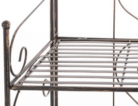 Kovová polica regál Lenja - Bronzová