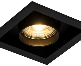 Moderné zapustené bodové svetlo čierne nastaviteľné - Roof